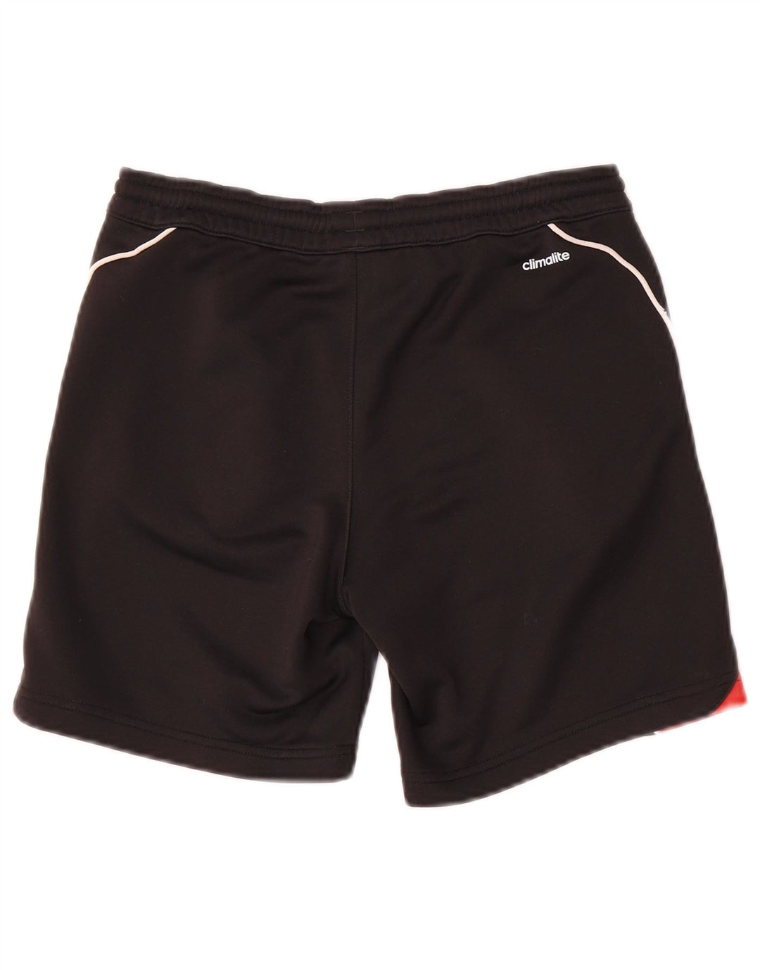 Pantaloncini sportivi Adidas Climalite da ragazzo 9-10 anni in poliestere color block nero