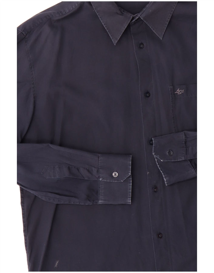 Camicia da uomo Levi's Large in cotone blu navy