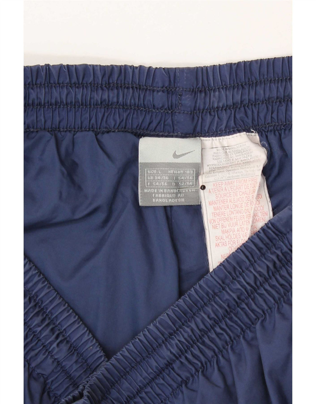 Pantaloncini sportivi Nike Bermuda da uomo, grandi, in nylon color block blu navy