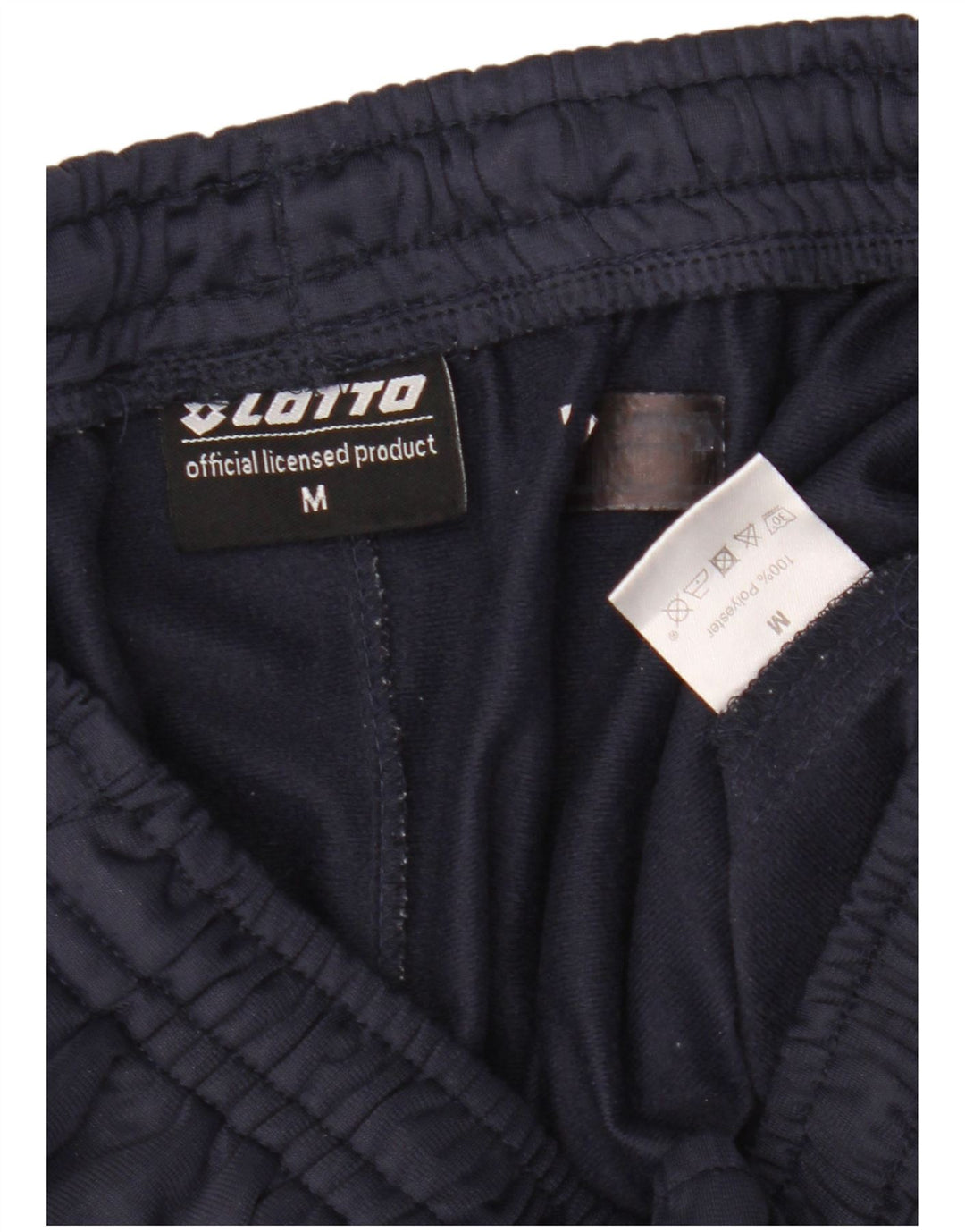 Pantaloni da tuta da uomo Lotto Joggers medio poliestere blu navy