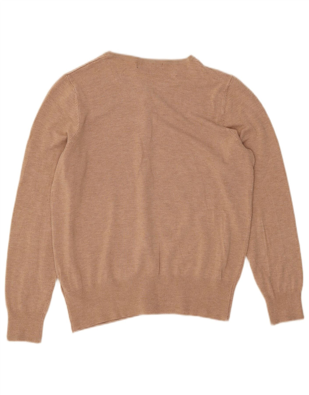 Maglione cardigan da donna Marks & Spencer UK 12 Viscosa beige medio