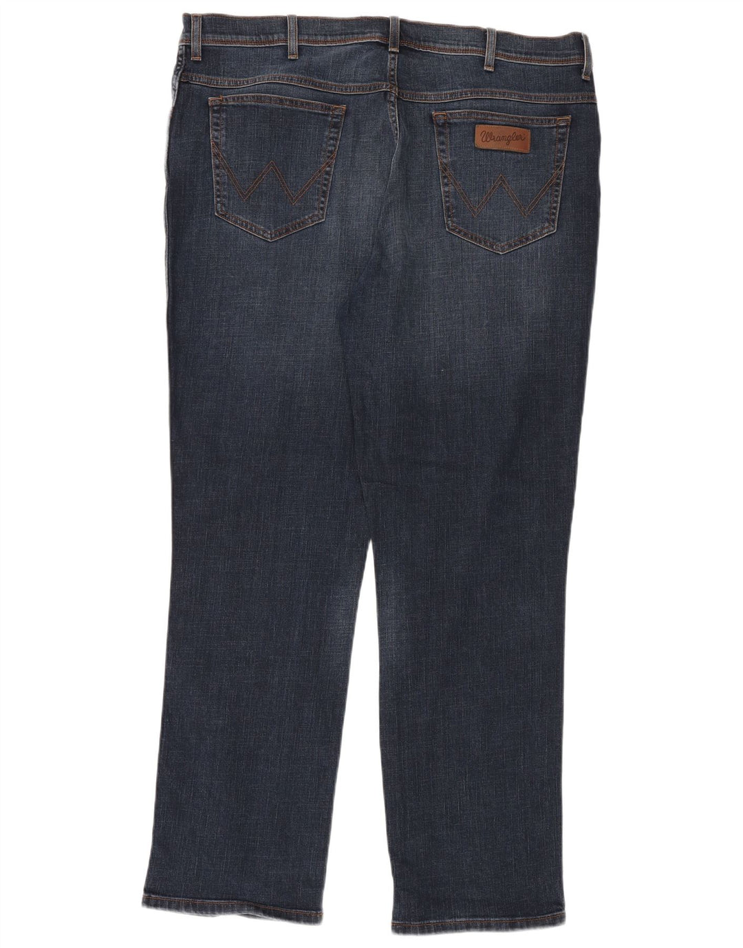 Jeans dritti da uomo Wrangler W42 L32 cotone blu navy