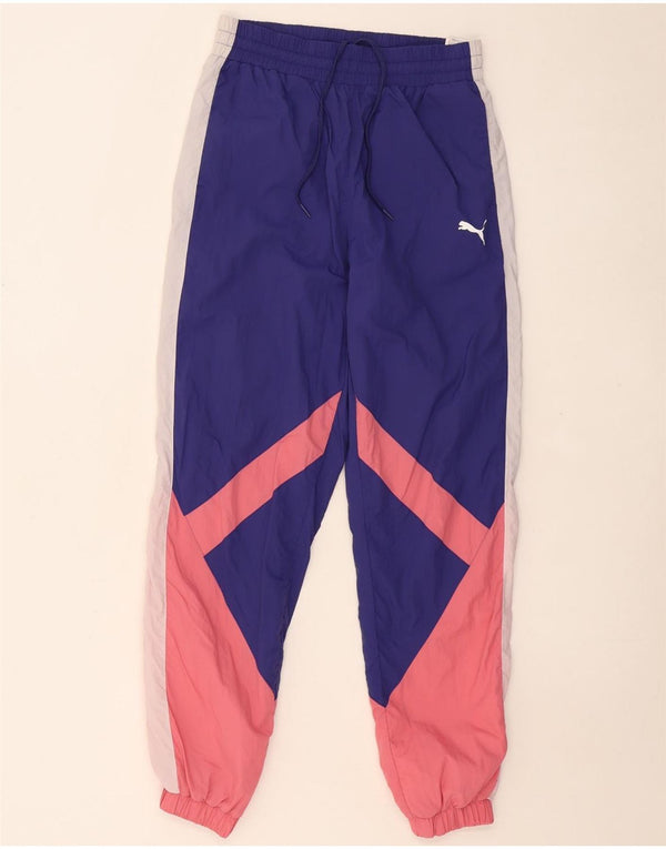Pantaloni da tuta da donna PUMA Joggers UK 10 Small Purple Colourblock
