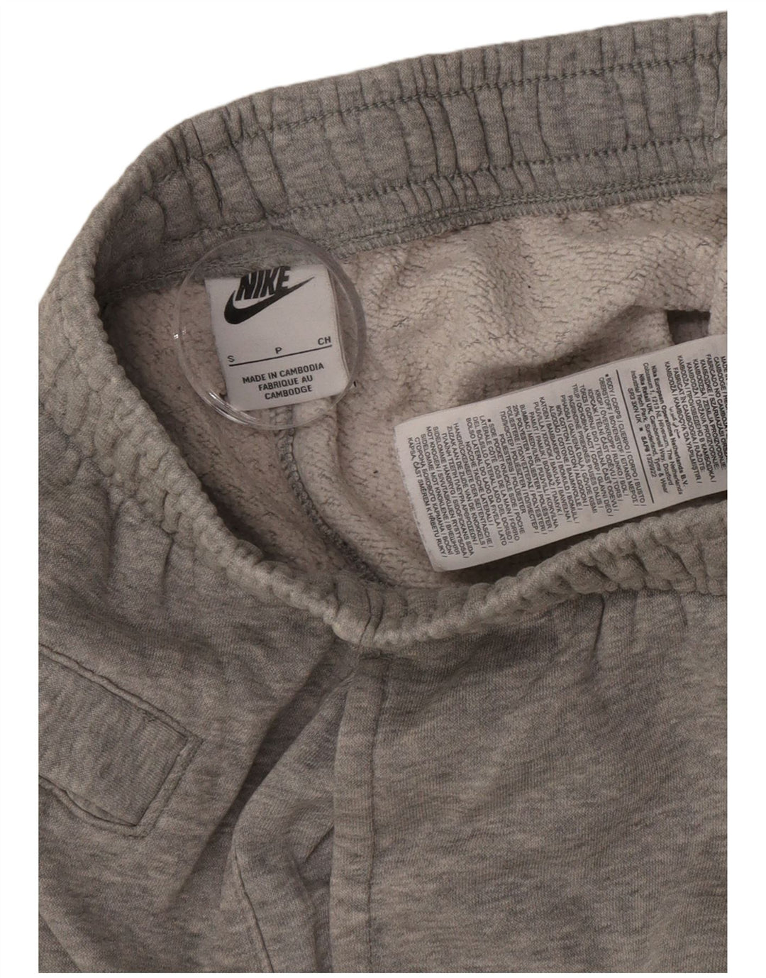 Pantaloni da tuta da uomo Nike Joggers piccoli in cotone grigio