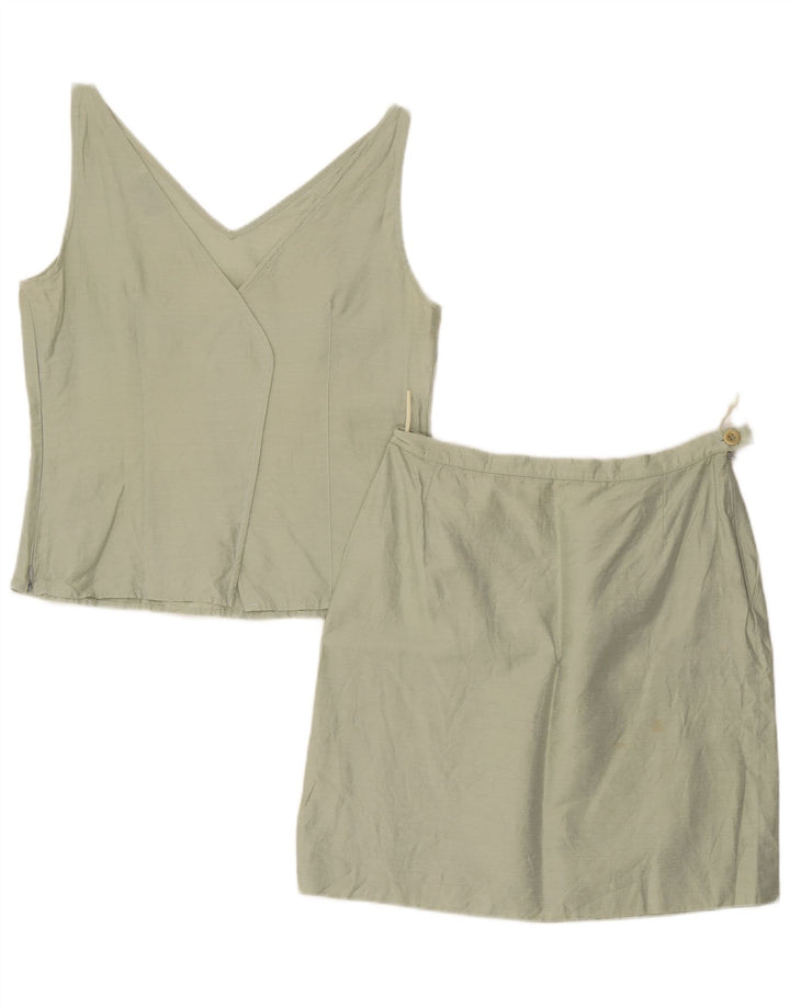 Set gonna 2 pezzi da donna Max & Co. IT 42 medio W30 lino verde