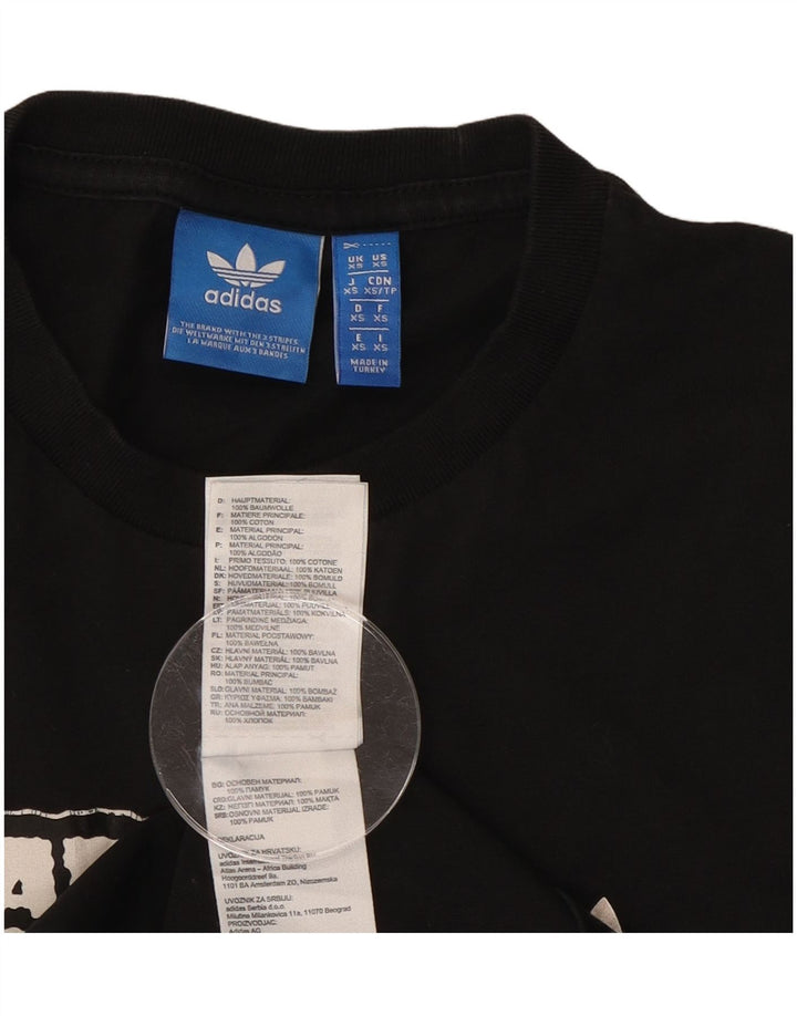 ADIDAS Mens Graphic T-Shirt Top XS Black