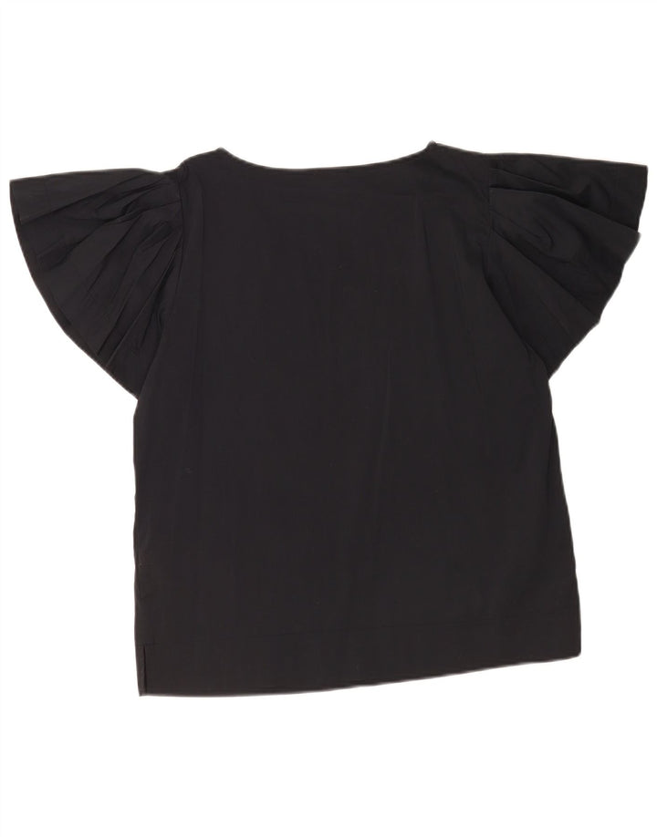 Camicetta oversize da donna Benetton Top UK 10 Small Cotone nero