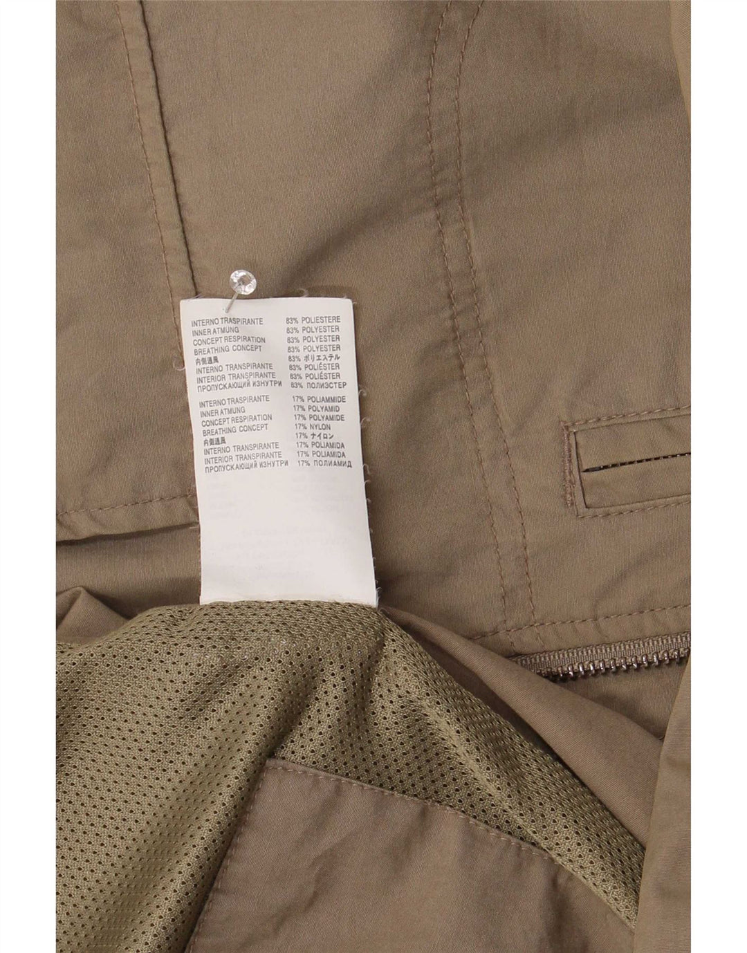 Giubbotto bomber da uomo Geox Respira UK 42 XL poliestere marrone