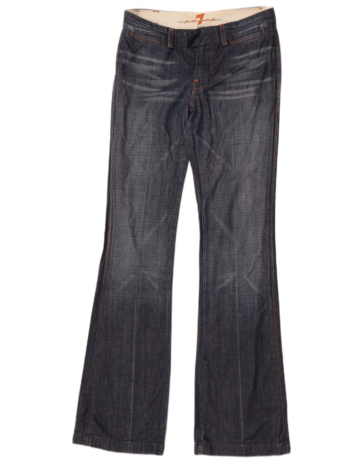 7 For All Mankind Jeans svasati da donna W27 L34 Cotone blu navy
