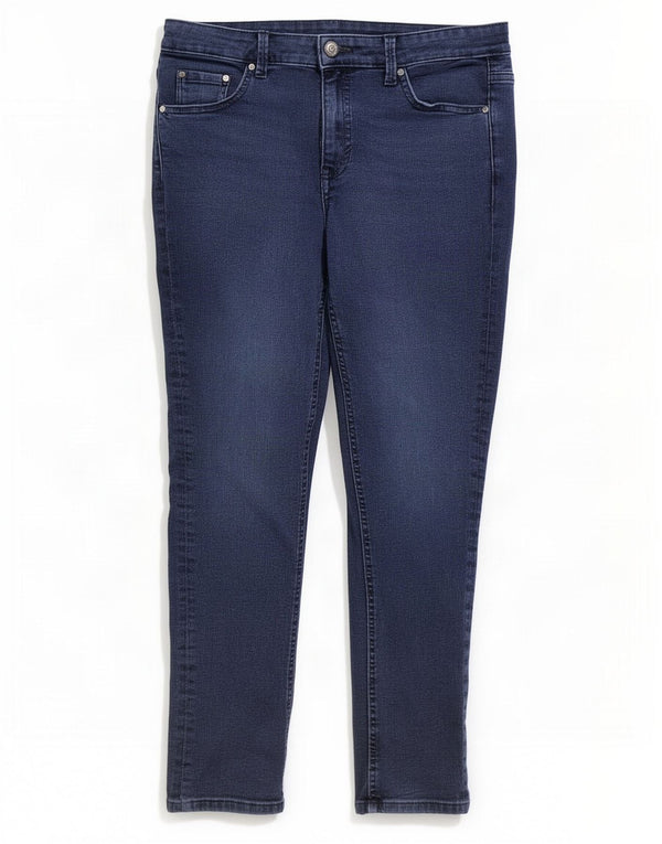 Marks & Spencer Donna The Lily Slim Jeans UK 14 Large W32 L27 Blu Navy