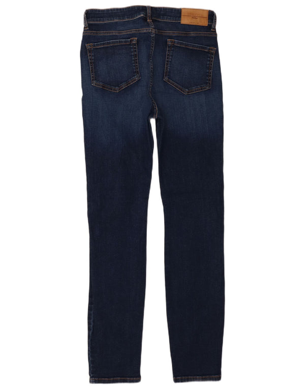 Jeans skinny legging da donna Max Mara UK 16 Large W36 L31 Cotone blu navy