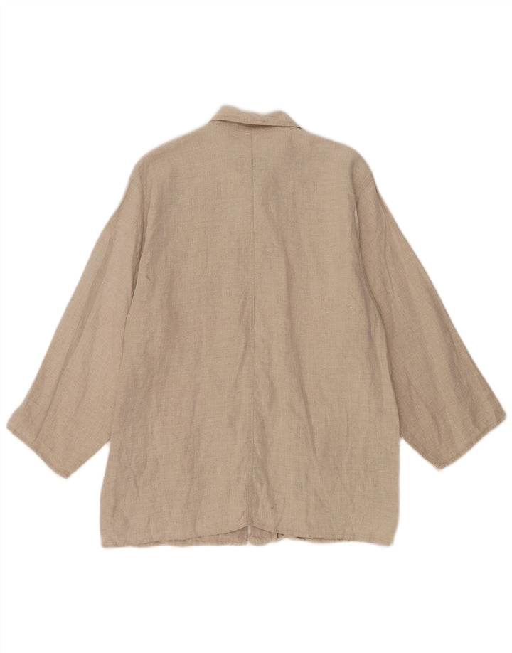 Giacca utility oversize da donna Penny Black IT 44 Lino beige medio