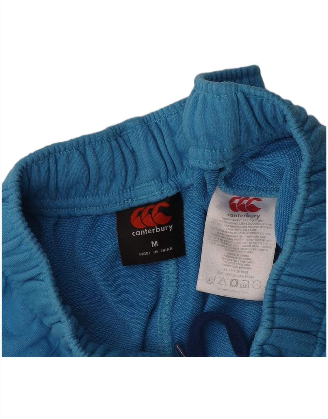 Pantaloncini sportivi grafici da uomo Canterbury in cotone blu medio