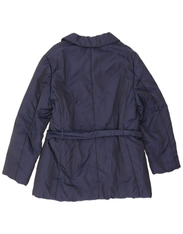 Trench corto doppiopetto da donna Max & Co. IT 46 Large Blu Navy