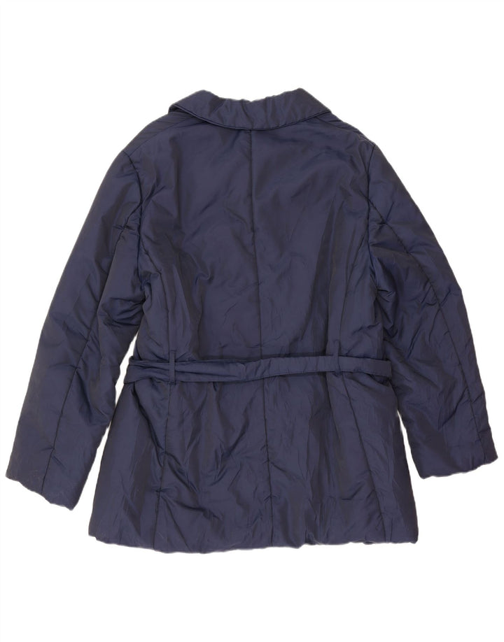 Trench corto doppiopetto da donna Max & Co. IT 46 Large Blu Navy