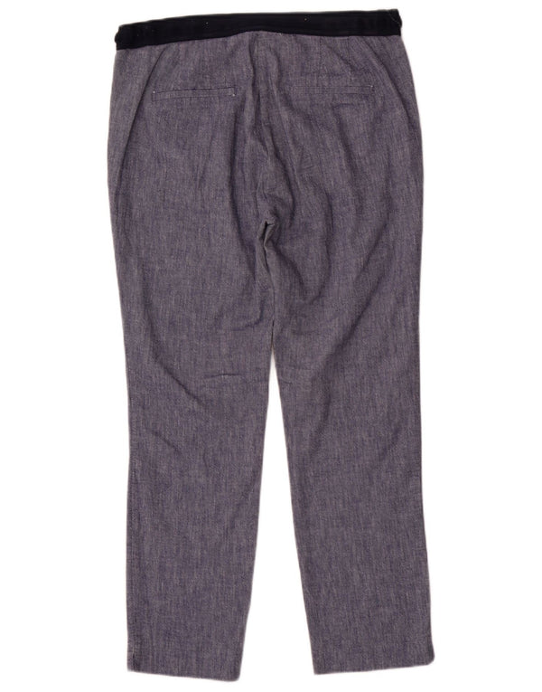 Pantaloni chino slim fit da donna Zara grandi W32 L27 cotone blu navy