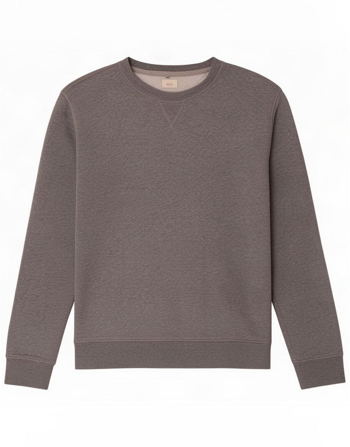 Marks & Spencer Felpa da uomo Maglione Cotone screziato grigio medio