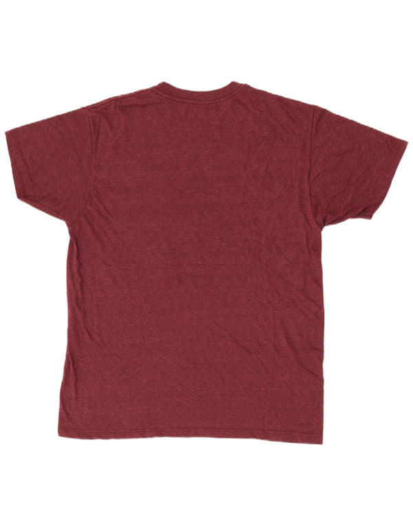 T-shirt da uomo Hurley Top grande in poliestere screziato bordeaux