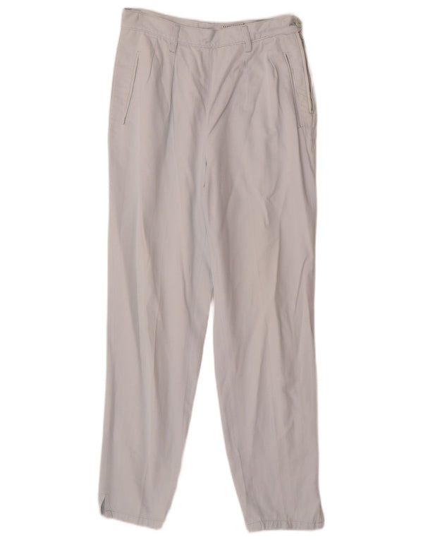 Pantaloni Chino Pegged Donna Stefanel IT 46 Large W26 L27 Blu Cotone