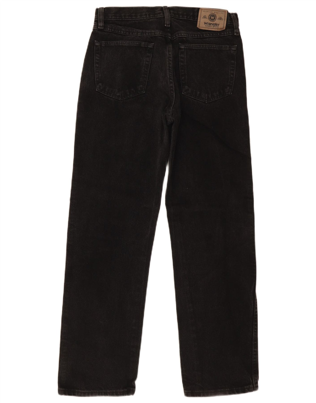 Jeans dritti da uomo Wrangler vestibilità regolare W30 L30 cotone nero