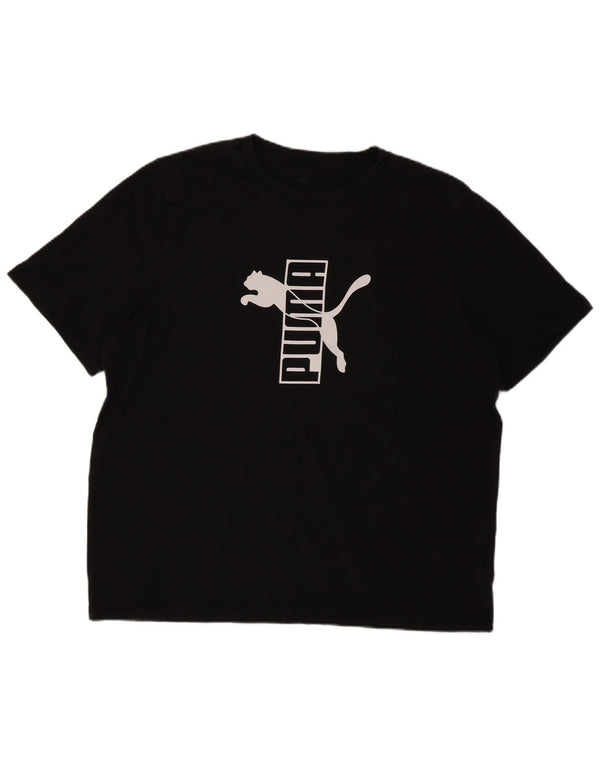 T-shirt grafica da uomo PUMA Top 2XL cotone nero