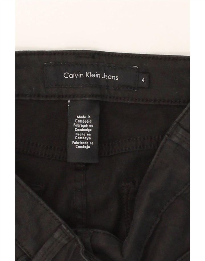 CALVIN KLEIN Womens Slim Jeans US 4 XS W27 L28 Black Cotton Vintage Calvin Klein and Second-Hand Calvin Klein from Messina Hembry 