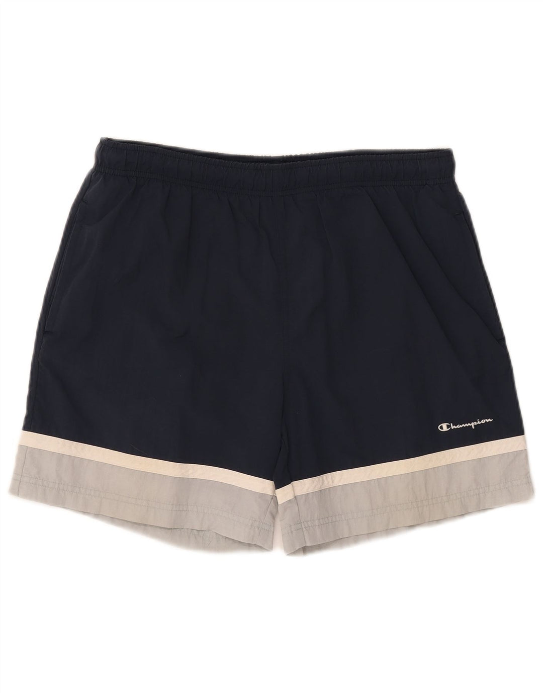 CHAMPION Pantaloncini da bagno da uomo grandi color block blu navy