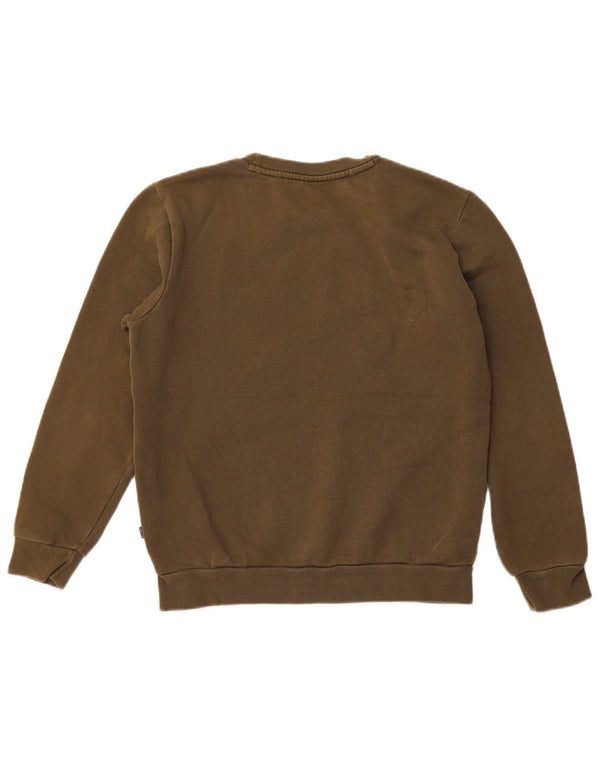 Felpa con grafica PUMA da uomo, maglione XS, cotone kaki