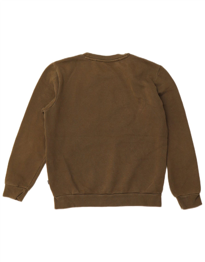 Felpa con grafica PUMA da uomo, maglione XS, cotone kaki