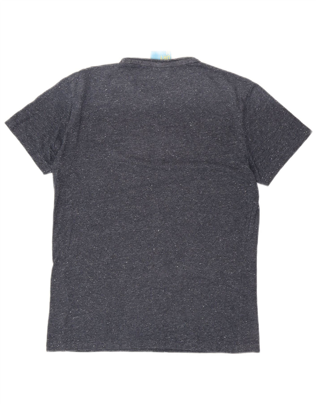 T-shirt grafica da uomo SUPERDRY Top in cotone chiazzato blu navy medio
