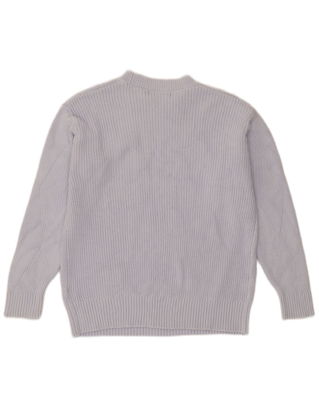Maglione maglione girocollo da donna Marks & Spencer UK 14 Cotone viola medio