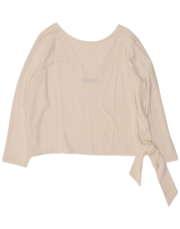 Polo Ralph Lauren Womens Oversized Front Tie Blouse Top UK 18 XL White