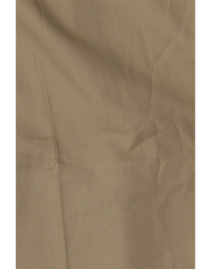 Pantaloni da abito con pegging da uomo Marks & Spencer W36 L31 Poliestere beige