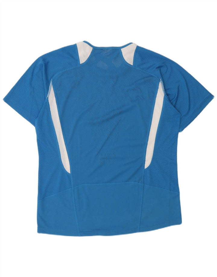T-shirt ADIDAS da uomo Clima 365 Top grande in poliestere color block blu
