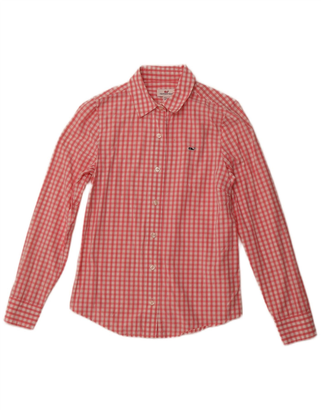 VINEYARD VINES Camicia da donna US 2 XS Cotone a quadretti rosa
