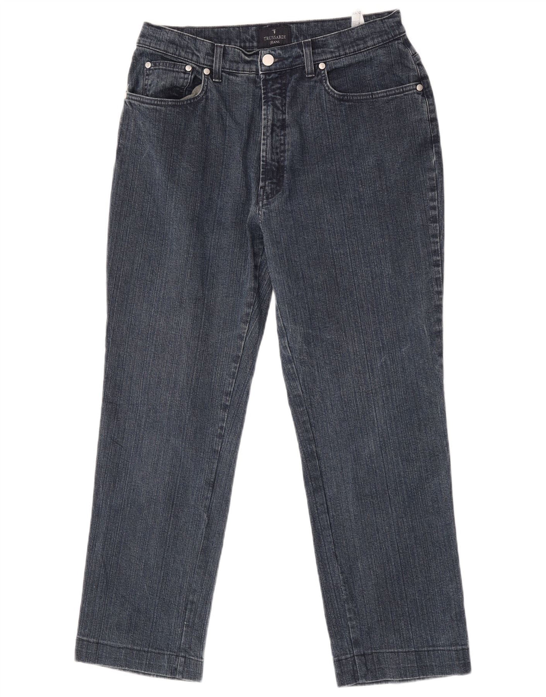 Jeans Straight Uomo Trussardi W33 L27 Blu Cotone