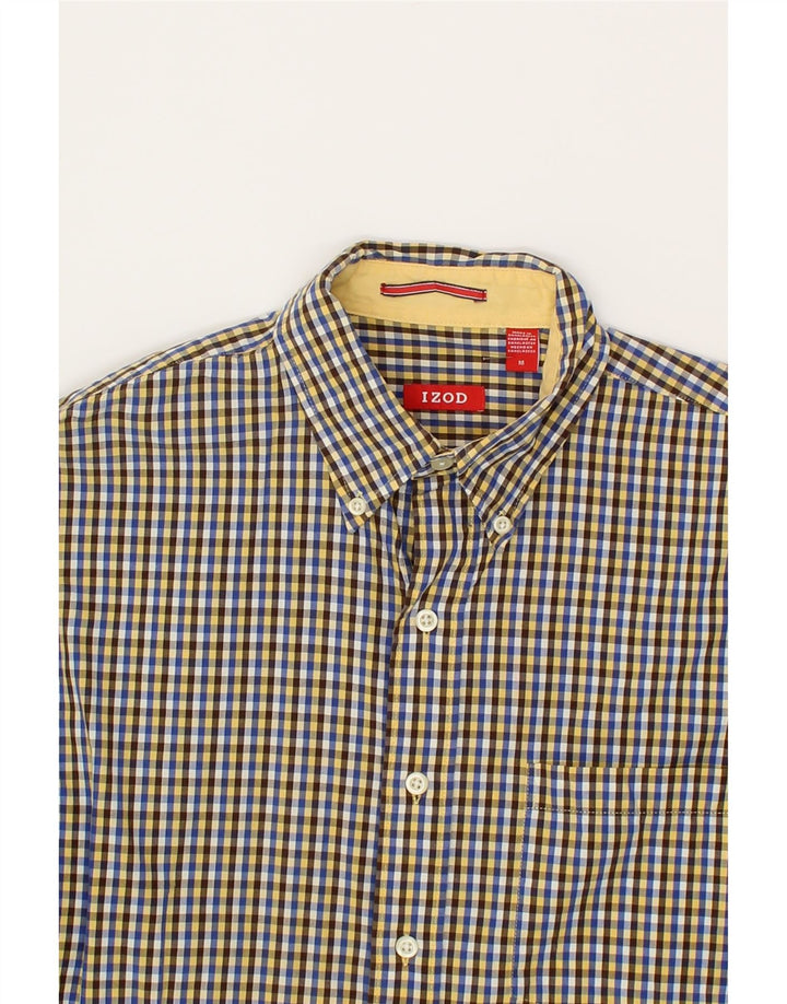 IZOD Mens Shirt Medium Multicoloured Check Cotton Vintage Izod and Second-Hand Izod from Messina Hembry 