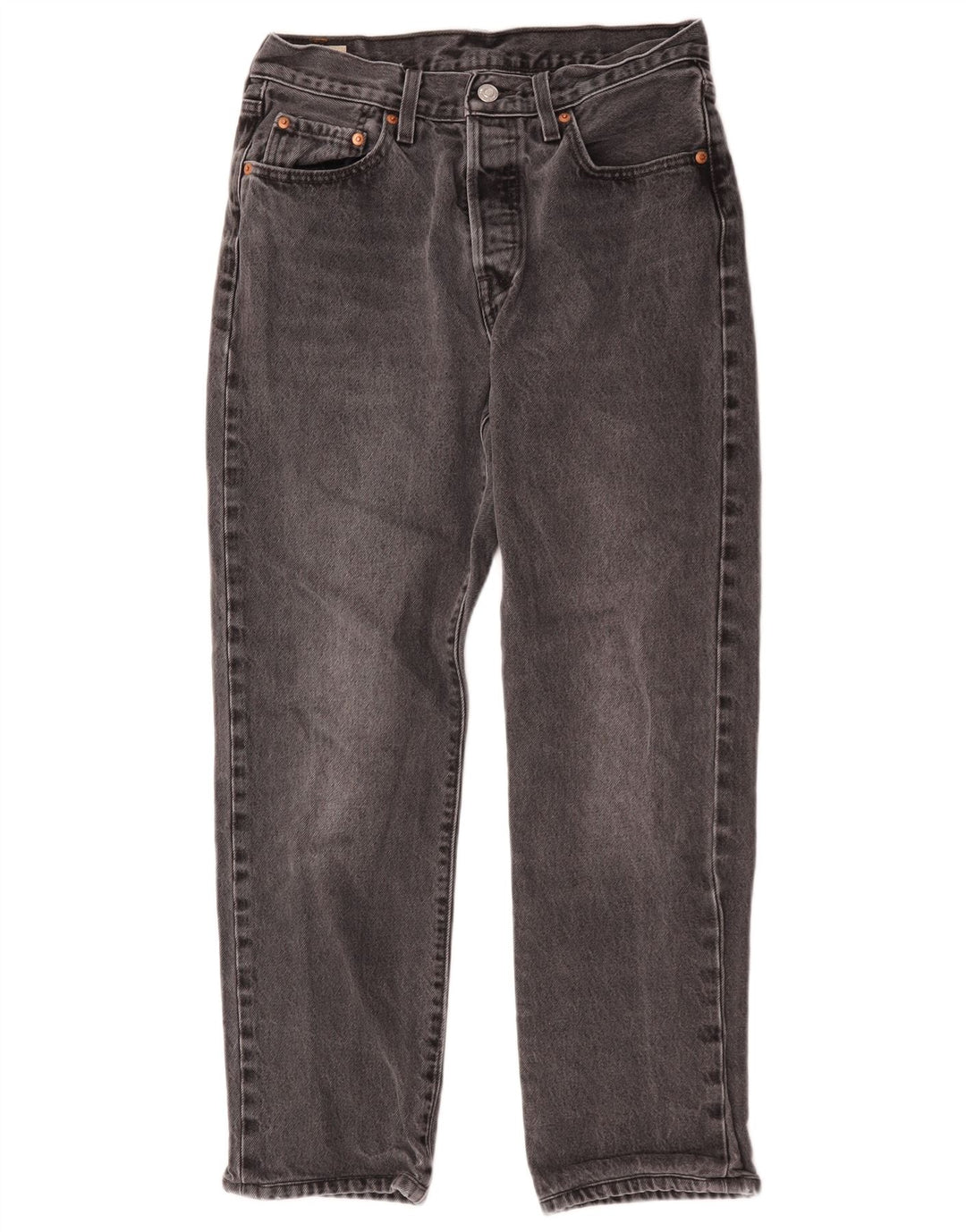 Jeans dritti Levi's 501 da donna W28 L26 cotone grigio