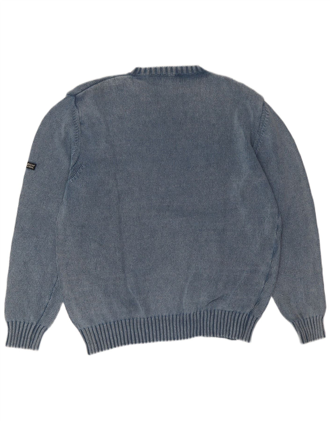 Maglione maglione girocollo con grafica da uomo Woolrich XL in cotone blu
