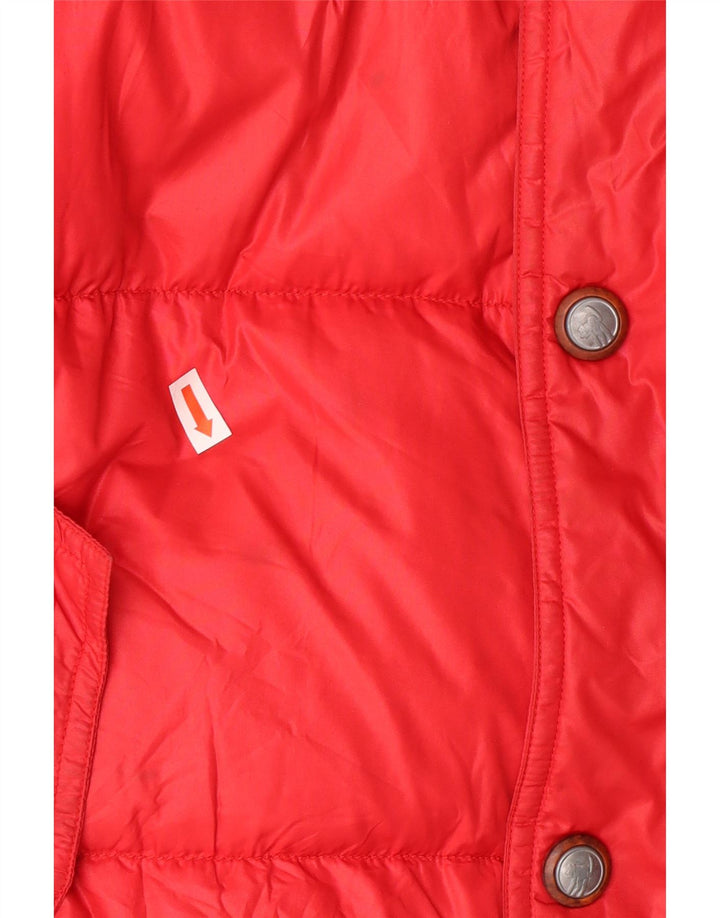 CIESSE PIUMINI Giubbotto Imbottito Uomo con Cappuccio IT 46 Small Rosso Poliammide