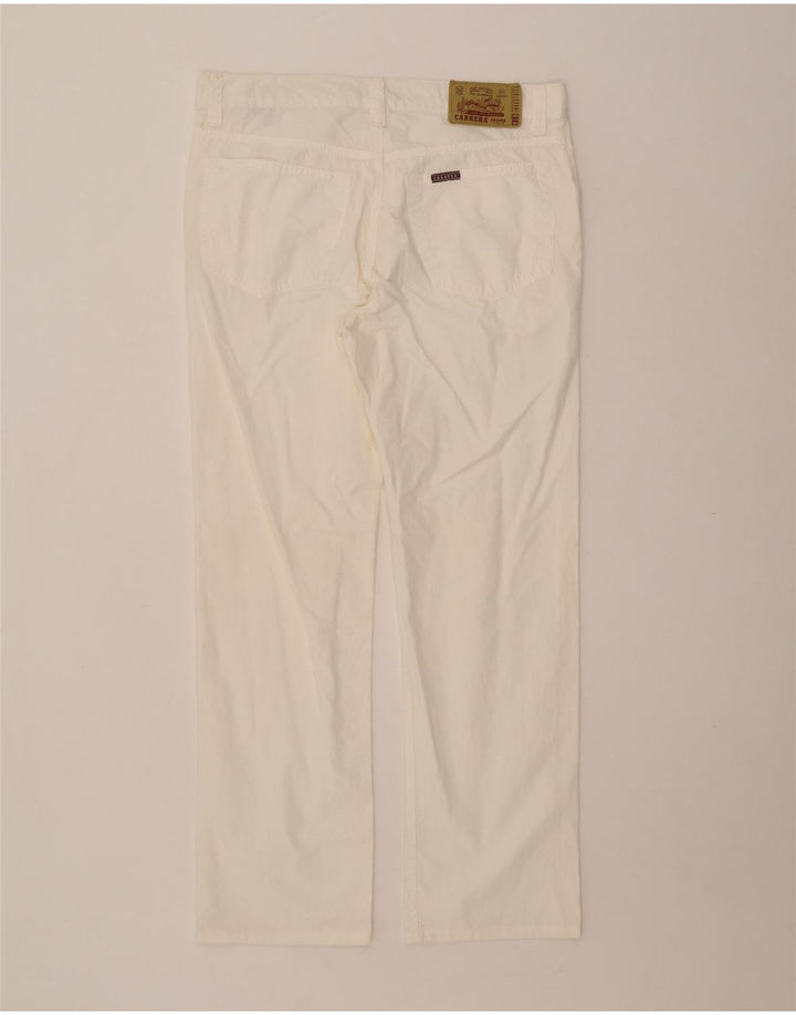 Pantaloni casual Carrera da uomo 700 vestibilità regolare taglia 33 cotone bianco