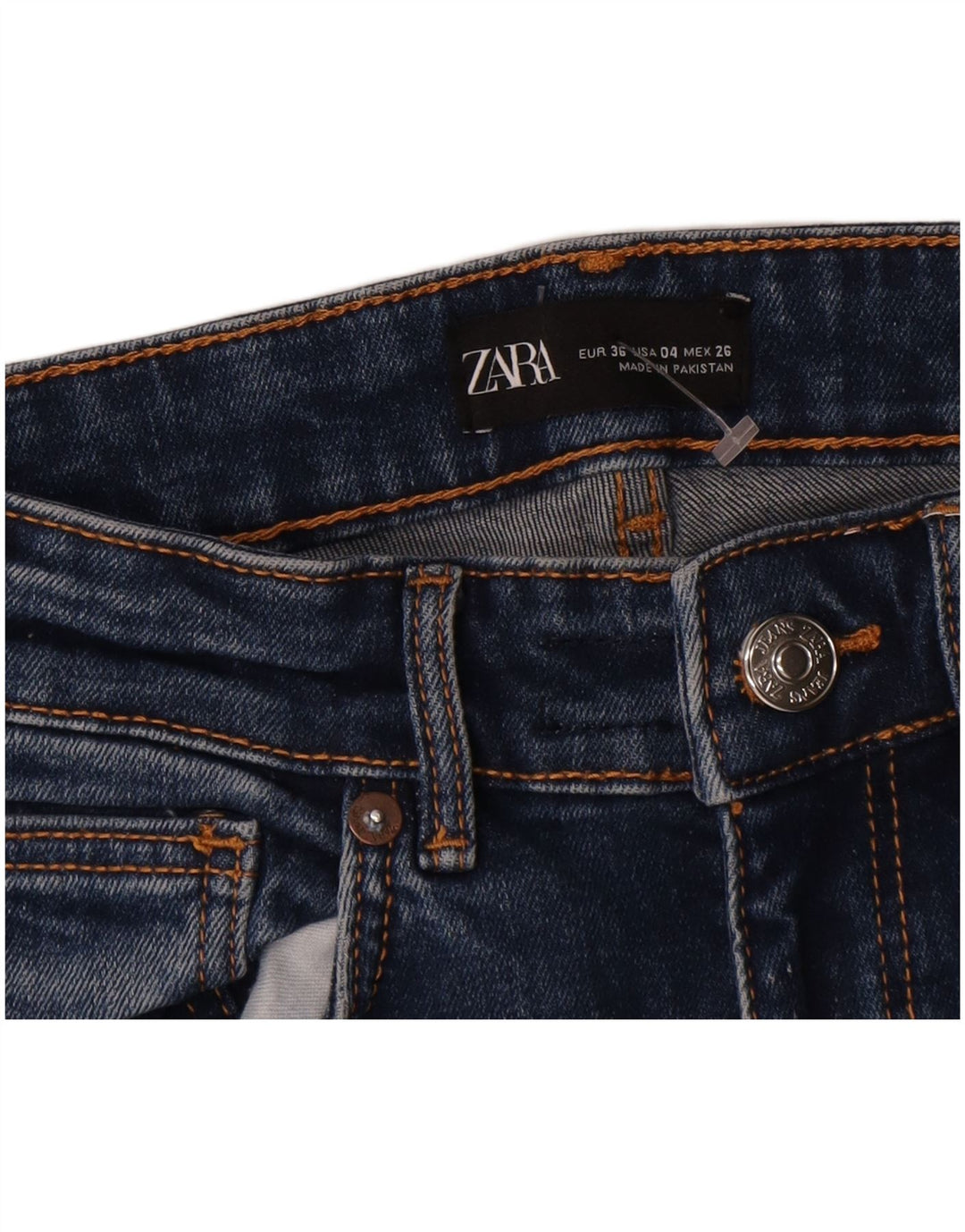 Jeans Bootcut da donna Zara EU 36 XS W26 L23 Blu