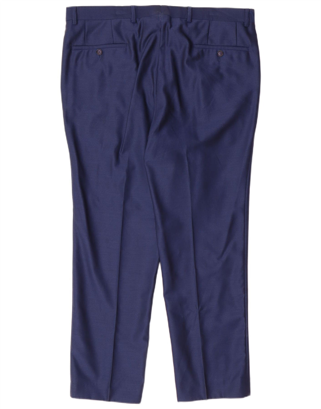 Abito da uomo Baumler a 2 bottoni e 2 pezzi IT 52 XL W38 L29 Lana vergine blu navy