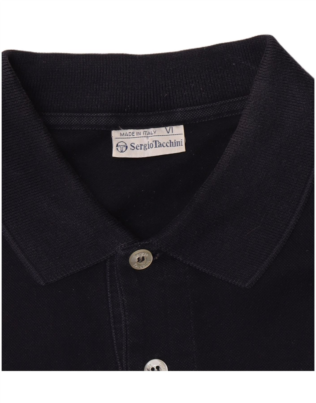 Polo Uomo Sergio Tacchini Taglia Grande in Cotone Blu Navy