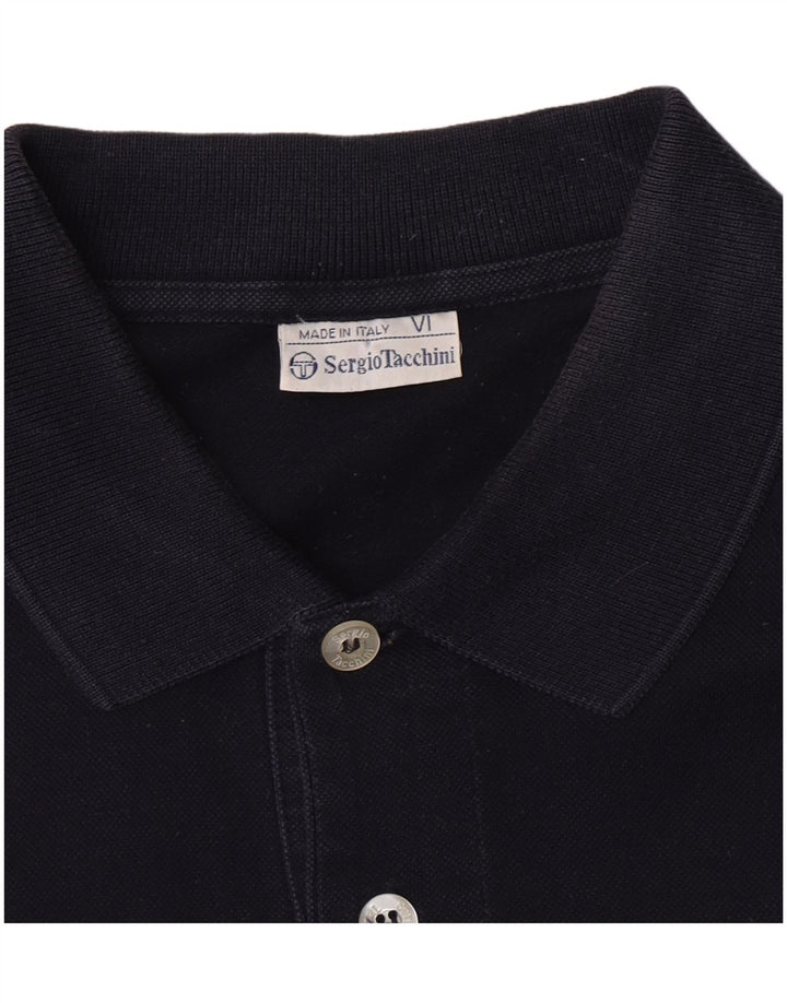 Polo Uomo Sergio Tacchini Taglia Grande in Cotone Blu Navy