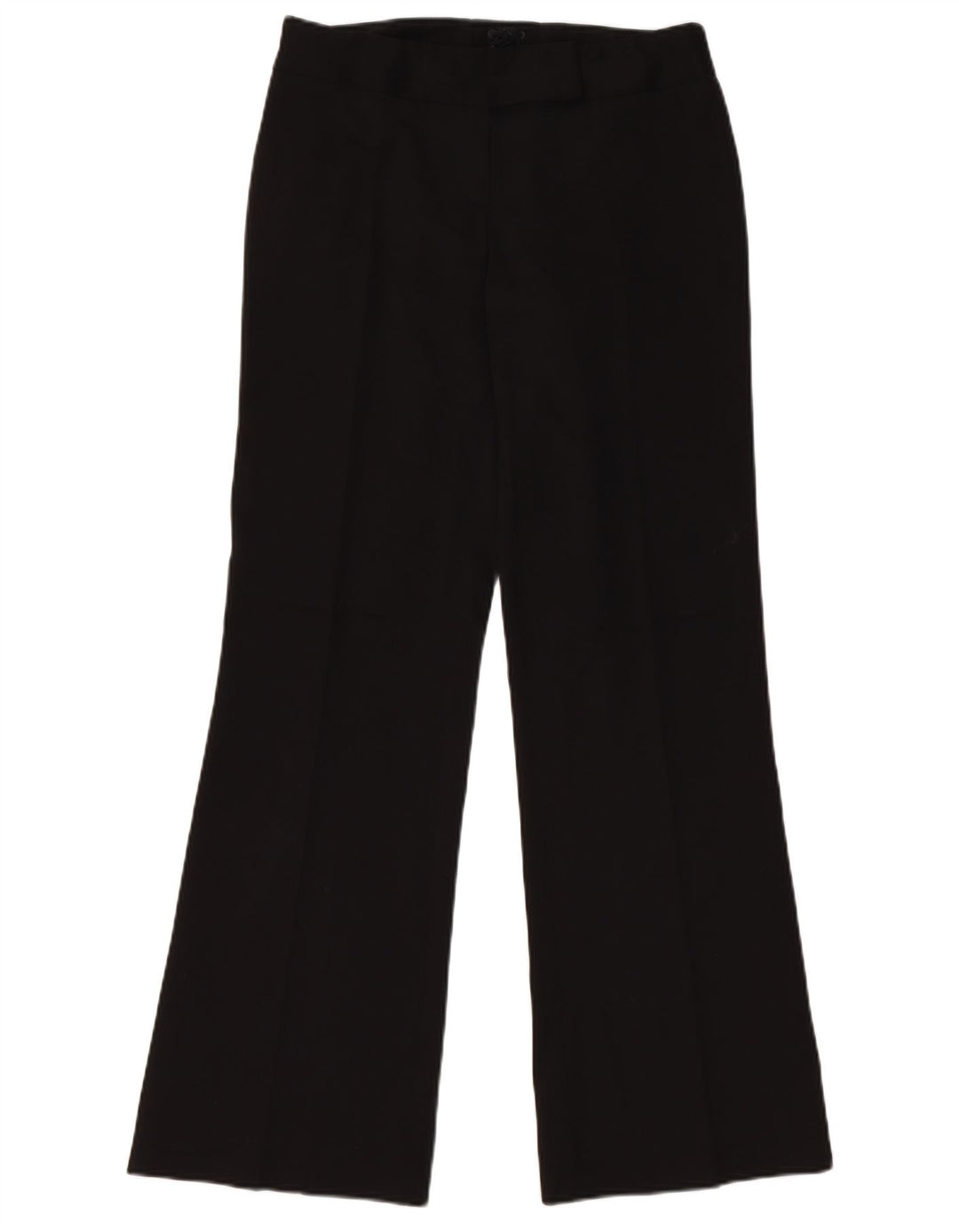 Pantaloni da abito bootcut da donna Oasis UK 10 piccoli W28 L31 poliestere nero