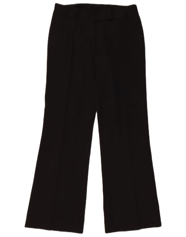 Pantaloni da abito bootcut da donna Oasis UK 10 piccoli W28 L31 poliestere nero
