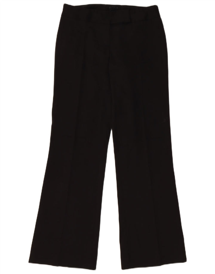 Pantaloni da abito bootcut da donna Oasis UK 10 piccoli W28 L31 poliestere nero