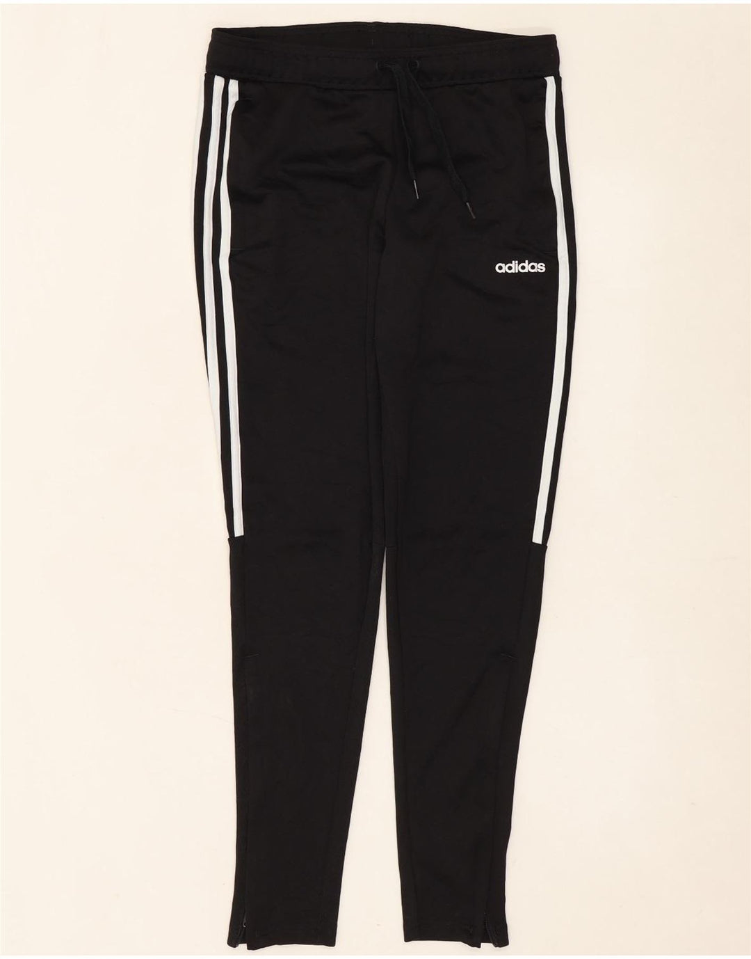 Pantaloni da tuta da donna Adidas UK 8/10 Small Nero Poliestere