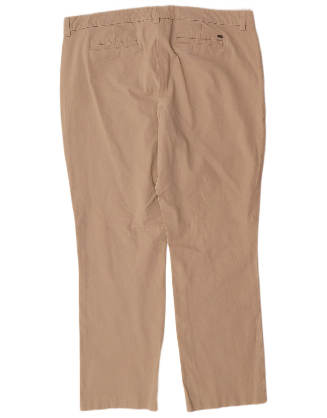 TOMMY HILFIGER Pantaloni chino dritti da donna US 18 2XL W38 L28 Beige